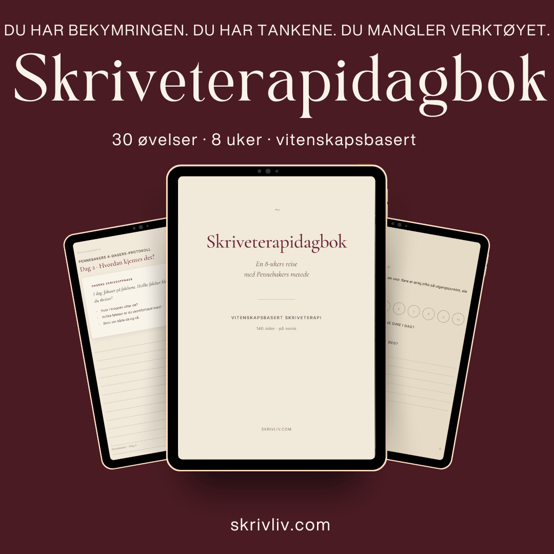 Skriveterapidagbok — komplett PDF på norsk